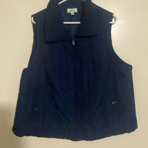 Studio Works Dark Blue Quilted Vest